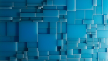 Blue ice blocks background. Abstract background wallpaper. Can be used as a texture or background for design projects, scenes, etc. 