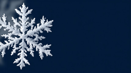 snow covered silver christmas snowflake