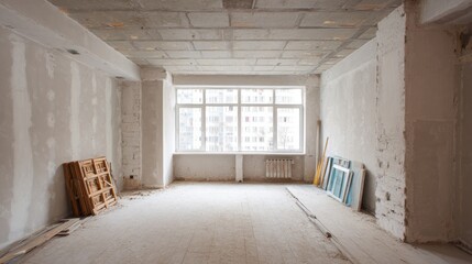 Empty room under renovation
