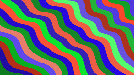 Vivid Wavy Stripe Pattern &ndash; Eye-Catching Abstract Background Design for Creative Graphics