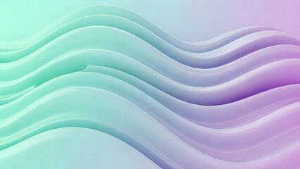 Abstract gradient wavy lines background in pastel colors