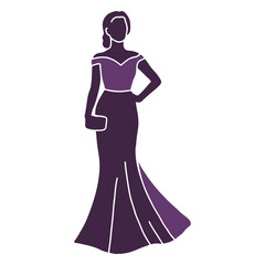 Fashion model posing skirt