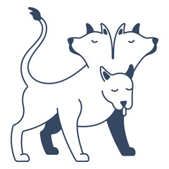 Monster cerberus greek stroke