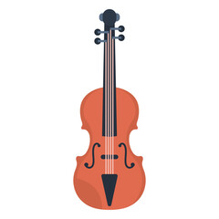 Fototapeta premium Music violin flat