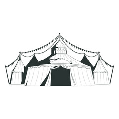 Fototapeta premium Grand circus tents