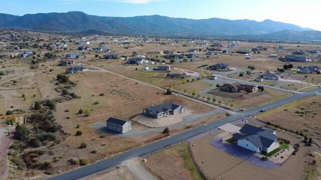 Exclusive Estate With Scenic Backdrop, Elevated View Of Private Residence With Mountain Scenery