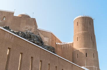 Al Mirani Fort located in the old town of Muscat in the Sultanate of Oman.