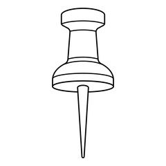 Push Pin Outline Style Graphic Icon