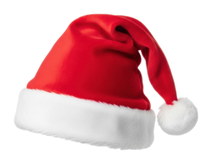 Festive christmas hat decoration holiday spirit product showcase isolated on transparent background