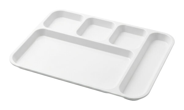 Food tray arrangement kitchen product clean environment top view isolated on transparent background