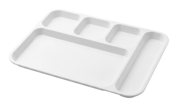 Food tray arrangement kitchen product clean environment top view isolated on transparent background