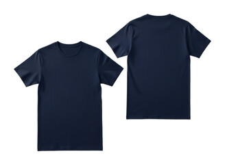 Casual style t-shirt showcase apparel store product eye-level view isolated on transparent background