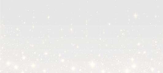 Soft glowing gold dust png with Christmas sparkles floats gently. Yellow light particles, sparks, highlights, and bokeh form a magical festive effect. Ideal for holiday cards and overlays.