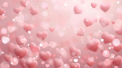 背景素材 たくさんのハート Background Lots of love （Generative AI）