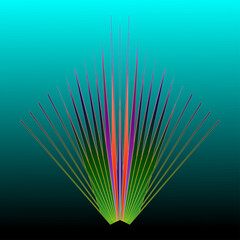 Colorful abstract background vector illustration with an open book design pattern of rainbow stripes