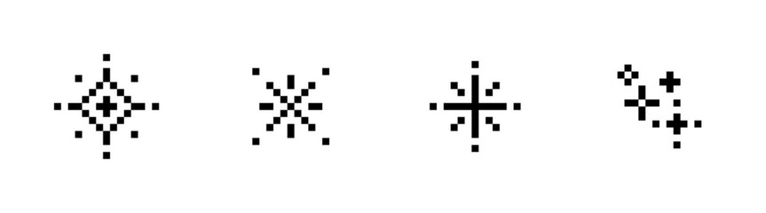 Minimal Sparkle Icons &ndash; Clean Star, Shine & Twinkle Symbol Set