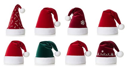 set of santa hats