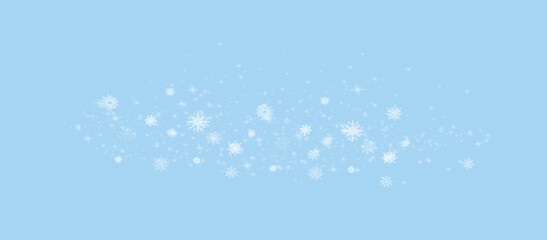 Snow on transparent background. Winter snowfall effect of falling white snow flakes and shining, New Year snowstorm or blizzard realistic backdrop. Christmas or Xmas holidays.