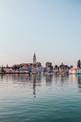 Fototapeta premium Sunrise Harbor Reflection