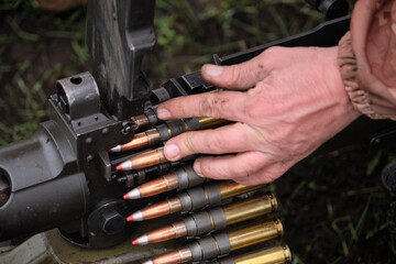 browning machine gun outdoor practice
