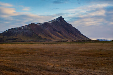 Mountain Landscape in Akranes, Iceland