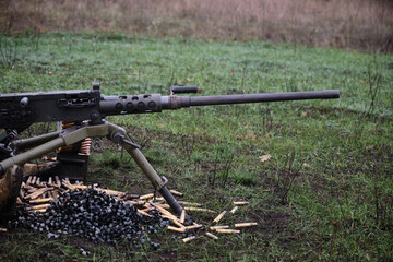 browning machine gun outdoor practice