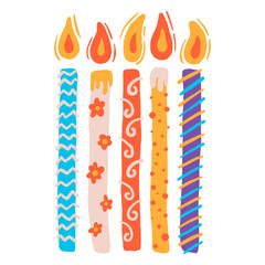 Birthday candles set
