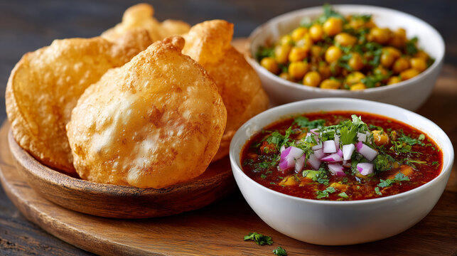Choley bhature with nice background