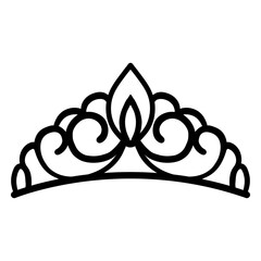 Quinceanera light tiara stroke