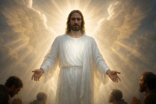 The Transfiguration, Jesus Surrounded by Clouds Shaped Like Angels&rsquo; Wings