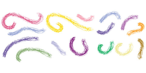 Set of hand drawn doodle lines underlines and squiggle lines, scribbles elements. Decorative doodles sketch scribble hand drawn handmade pencil pen marker set vector graphic design illustration.