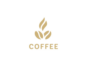 Coffee logotype. Hot coffee logo. coffee shop illustration design elements . Stylized coffee cup icon. Cafe food court sign symbol
