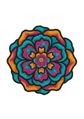 PATCH DI UN FIORE RICAMATO