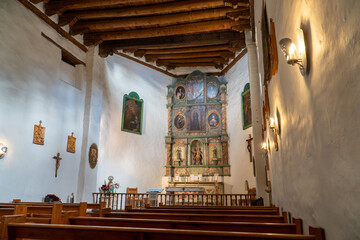 Naklejka premium San Miguel Chapel Alter, Santa Fe, New Mexico