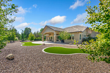Ecofriendly Yard Design, Waterwise Landscaping Featuring Natural Elements And Minimal Irrigation