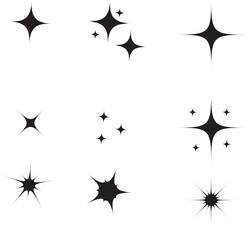 Festive Star Symbols Collection &ndash; Celebration & Holiday Icons Vector