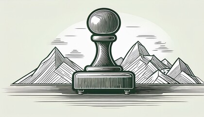 stamp isolated on white background