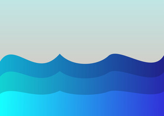abstract background with waves