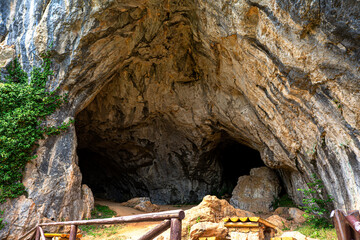 Impressive View of the Interior of Bijambare Cave in Bosnia and Herzegovina.