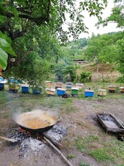 Caucasus Mountains distant mountain pictures beautiful landscape cliffs bay vital road winter snowy villages landscape photographer designer high quality download