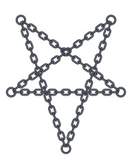 Chain pentagram illustration