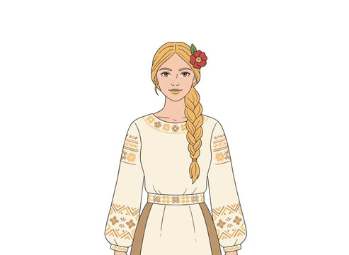 Sif, a Norse pagan goddess of Earth, a female deity from ancient Scandinavian mythology, Nordic myth, and old Germanic paganism, depicted as a mythical character in a flat vector illustration on a
