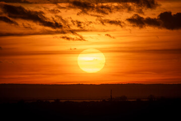 Golden sunset over the Land