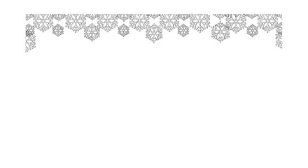Intricate black and white ornamental border with floral and geometric elements