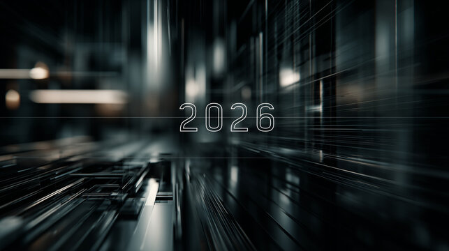 A futuristic abstract digital background representing the advancement of technology and IT 2026