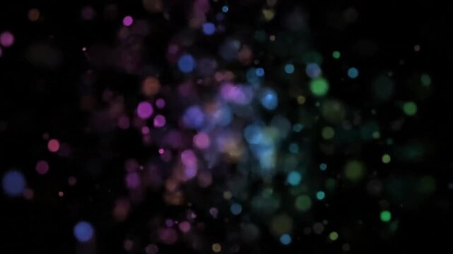 Dynamic light trails in motion creating vibrant colorful patterns
