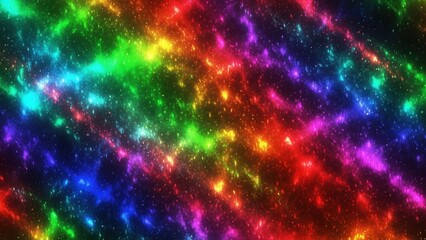 Kinetic Color Wash Abstract background where colorful static appears to flow and shift dynamically, creating a vibrant, energetic, and chaotic texture