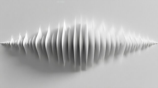 Abstract sound wave pattern in minimal monochrome design for modern decor