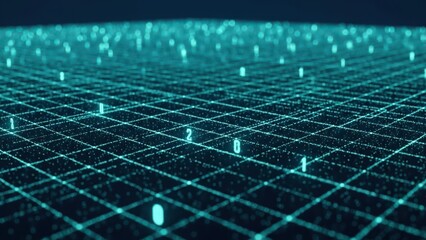 Advanced mesh data stream grid wallpaper surface template data points matrix