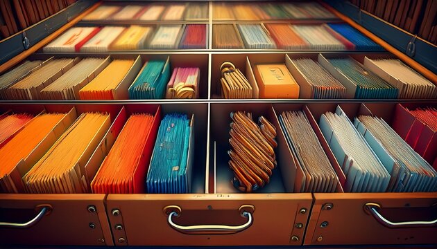 alphabetical filing tray